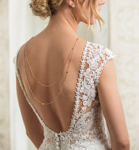 Dakota U Crystal Back Necklace - Amy O. Bridal