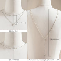 Pearl Y Lariat Back Necklace