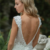 Pearl Drape Back Necklace