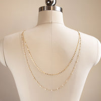 Pearl Drape Back Necklace