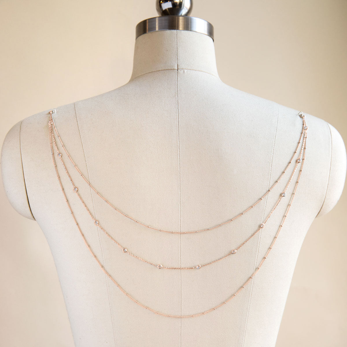 Crystal Drape Back Jewelry Clip