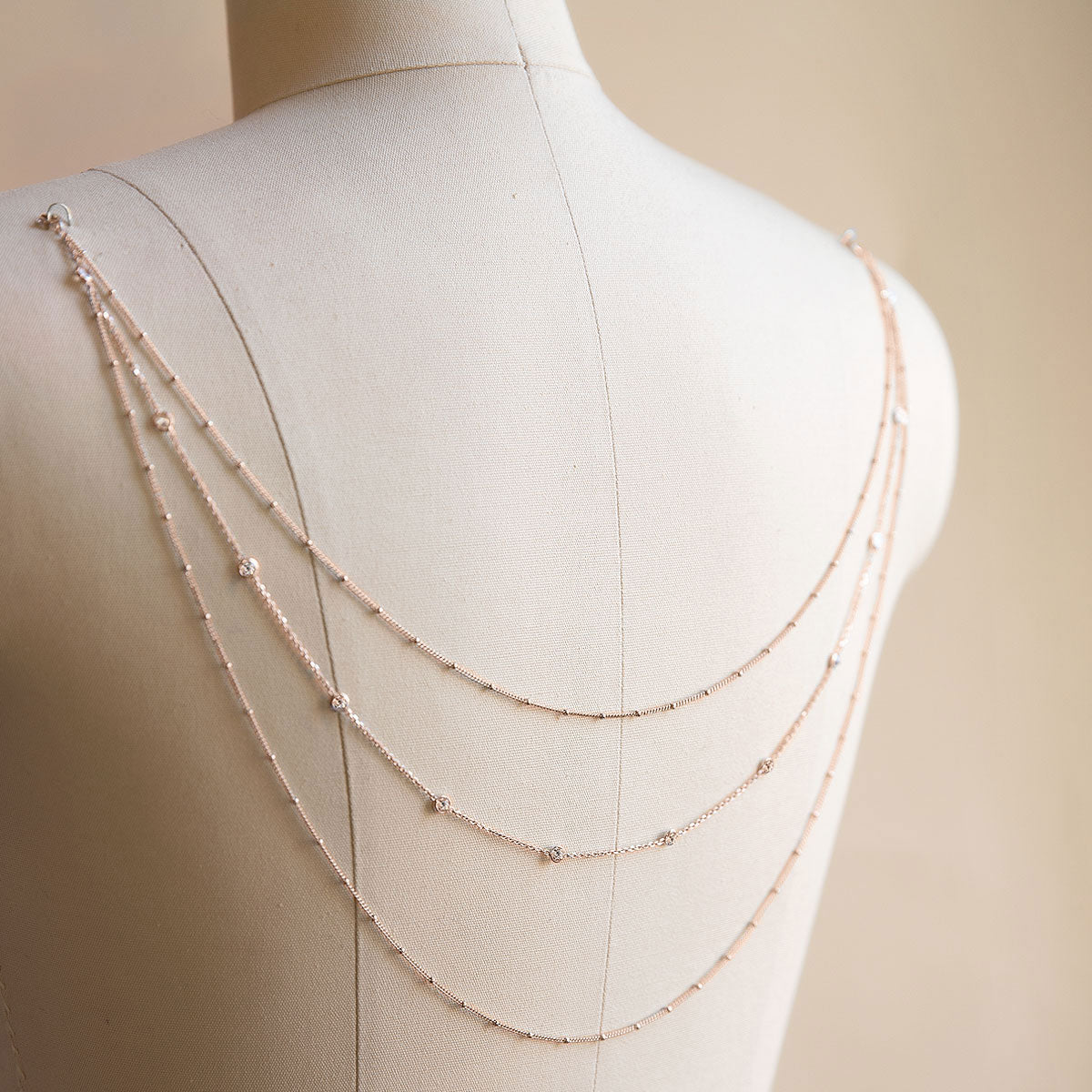 Crystal Drape Back Jewelry Clip