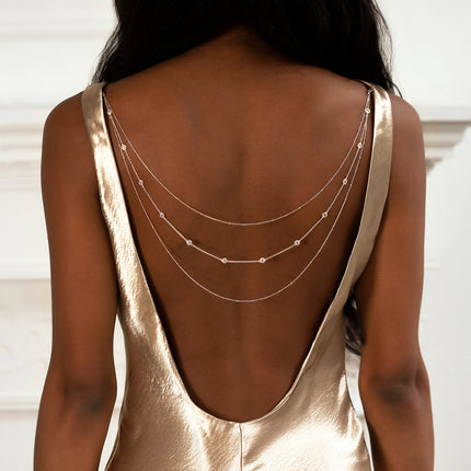 Crystal Drape Back Jewelry Clip
