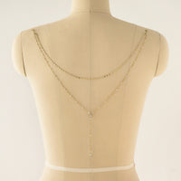 Dainty Pearl Y Lariat Back Jewelry Clip