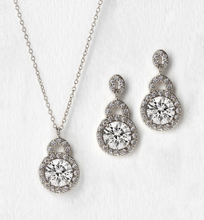 Sophia Crystal Jewelry Set - Amy O. Bridal