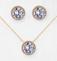 Sophia Round Jewelry Set - Amy O. Bridal