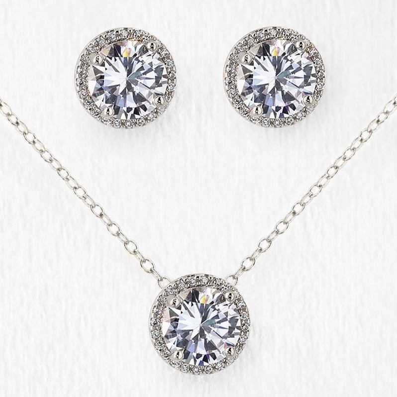 Sophia Round Jewelry Set - Amy O. Bridal