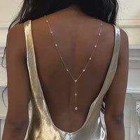 Dakota Y Lariat Backdrop Necklace