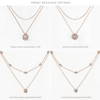 Margaux Lux Back Pendant Necklace - Amy O. Bridal