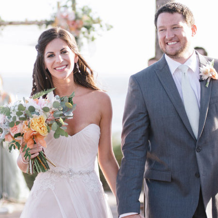 Jolie Vintage Pearl Long Drop Earrings - Amy O. Bridal