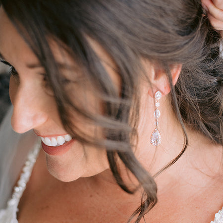 Daisy Long Drop Earrings