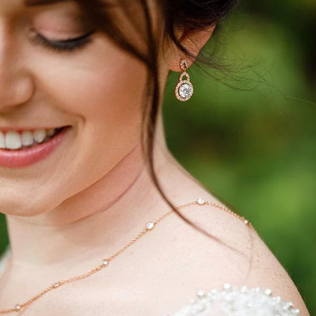 Sophia Crystal Drop Earrings - Amy O. Bridal