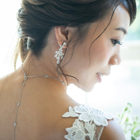 Marquise Chandelier Earrings - Amy O. Bridal