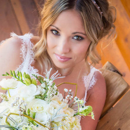 Eden Pearl & Crystal Headband - Amy O. Bridal