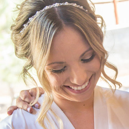 Eden Pearl & Crystal Headband - Amy O. Bridal