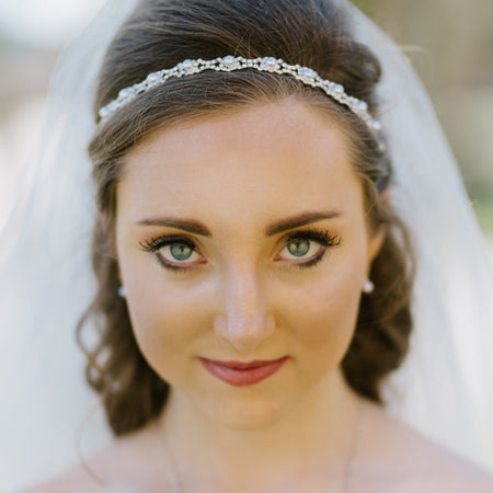 Eden Pearl & Crystal Headband - Amy O. Bridal