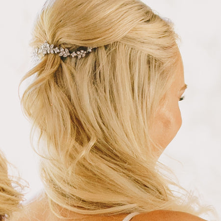 Boho Crystal Leaf Hair Comb