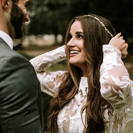 Boho Hair Vine Halo Headpiece