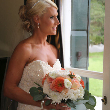 Eden Pearl & Crystal Headband - Amy O. Bridal