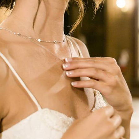 Dakota Crystal Layered Necklace - Amy O. Bridal