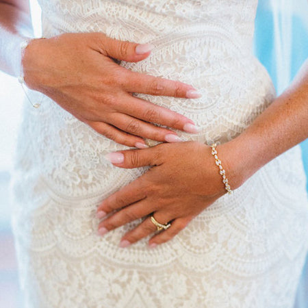 Marquise Deco Tennis Bracelet - Amy O. Bridal