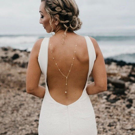 Dakota Y Lariat Backdrop Necklace - Amy O. Bridal