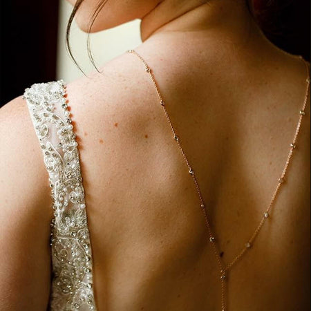 Dakota Y Lariat Backdrop Necklace - Amy O. Bridal