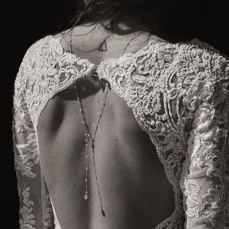 Pearl Y Lariat Back Necklace